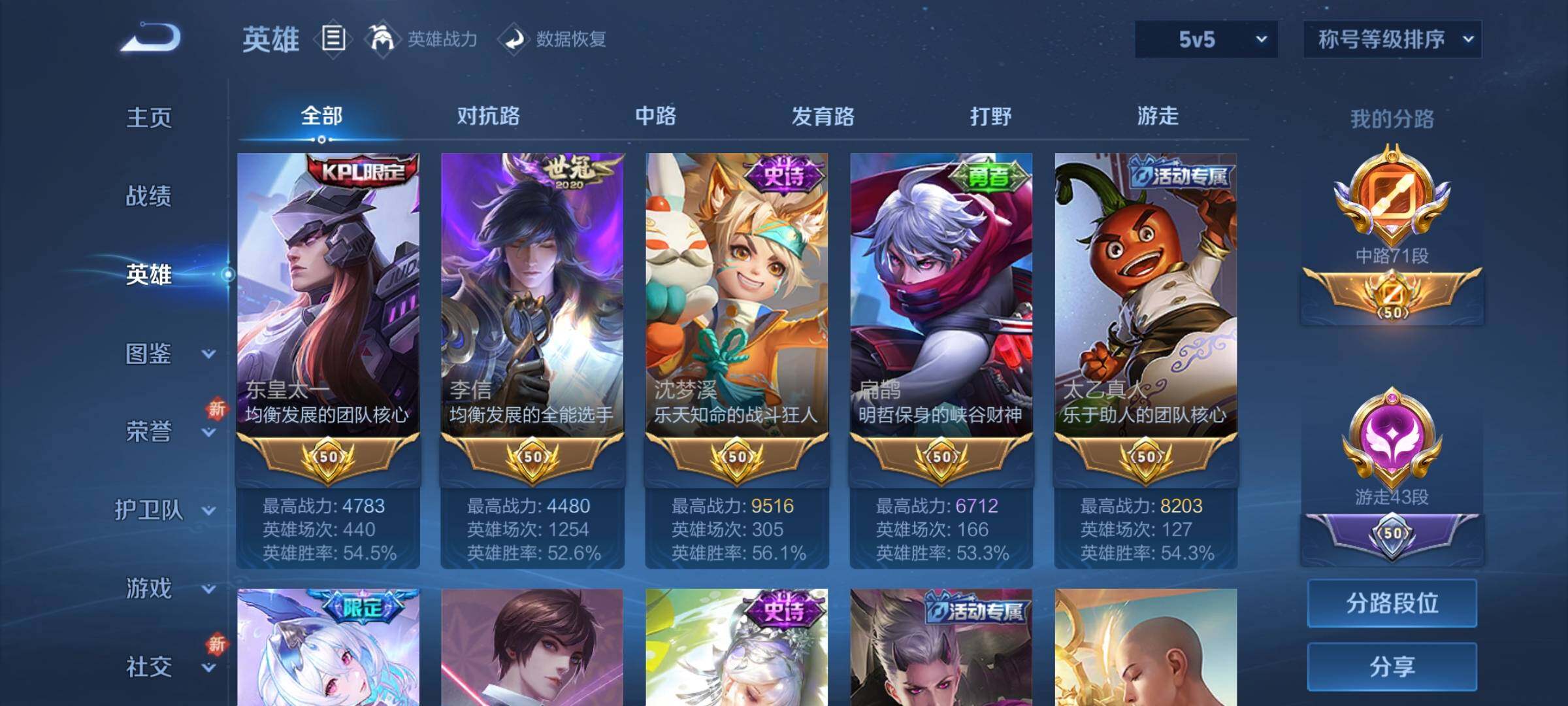 WZCMY3393763王者荣耀账号详情图5 WZCMY3393763王者荣耀账号详情图5