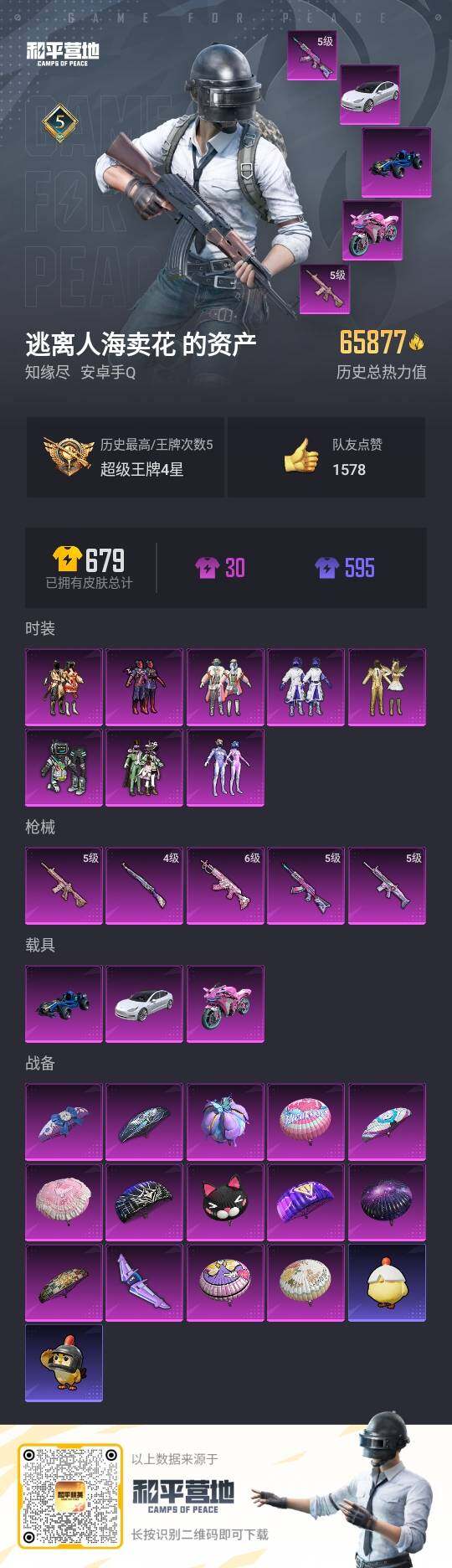 HPLX3403198和平精英账号详情图3 HPLX3403198和平精英账号详情图3