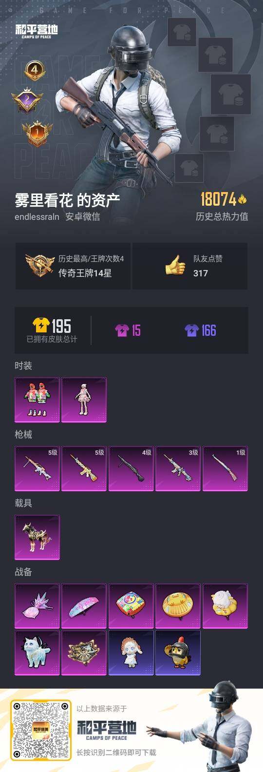 HPLX3403195和平精英账号详情图3 HPLX3403195和平精英账号详情图3