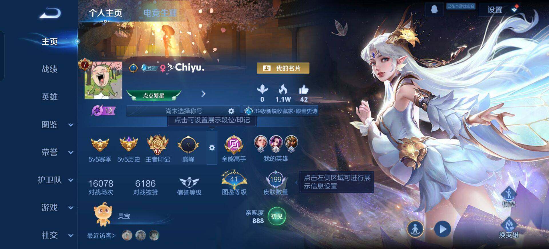 WZQM3393401王者荣耀账号详情图3 WZQM3393401王者荣耀账号详情图3