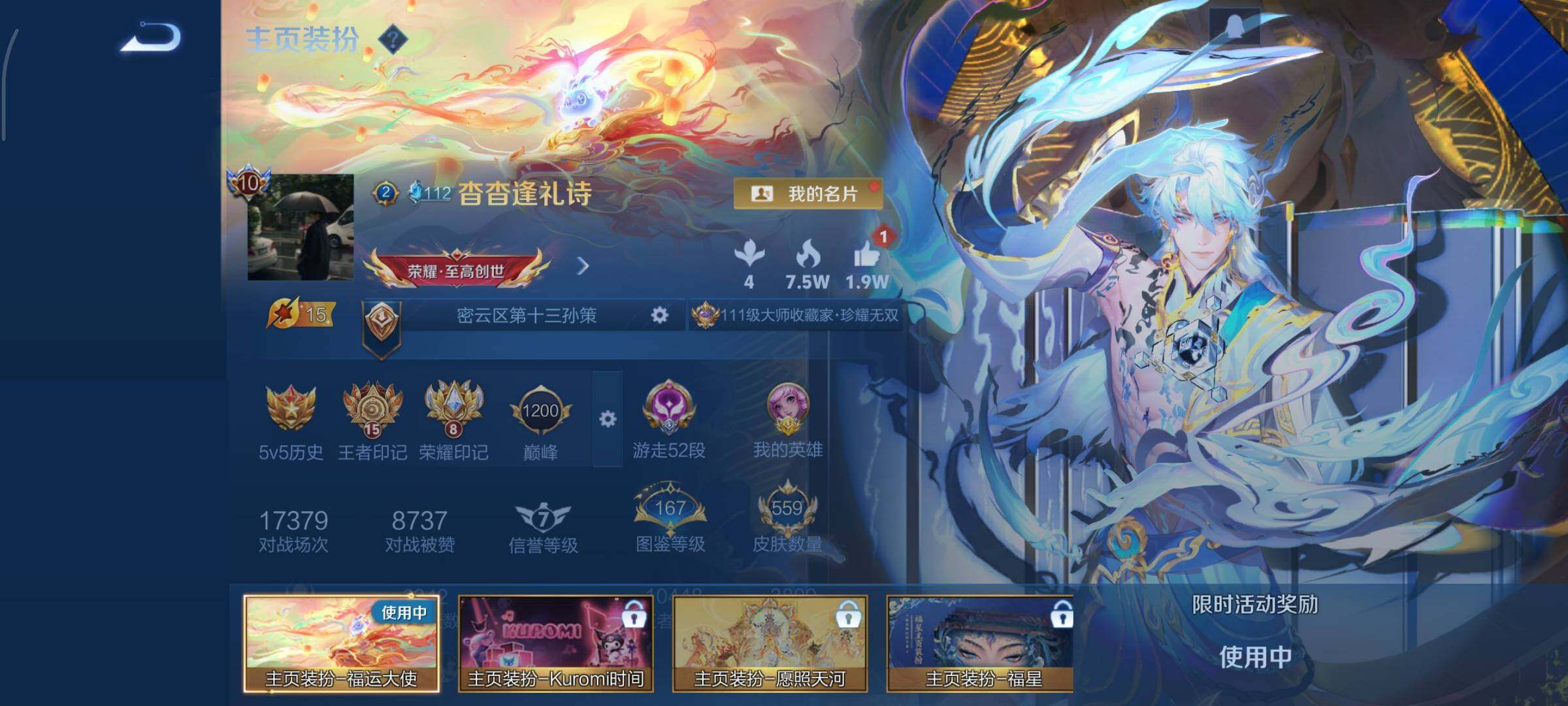 WZCMY3393847王者荣耀账号详情图3