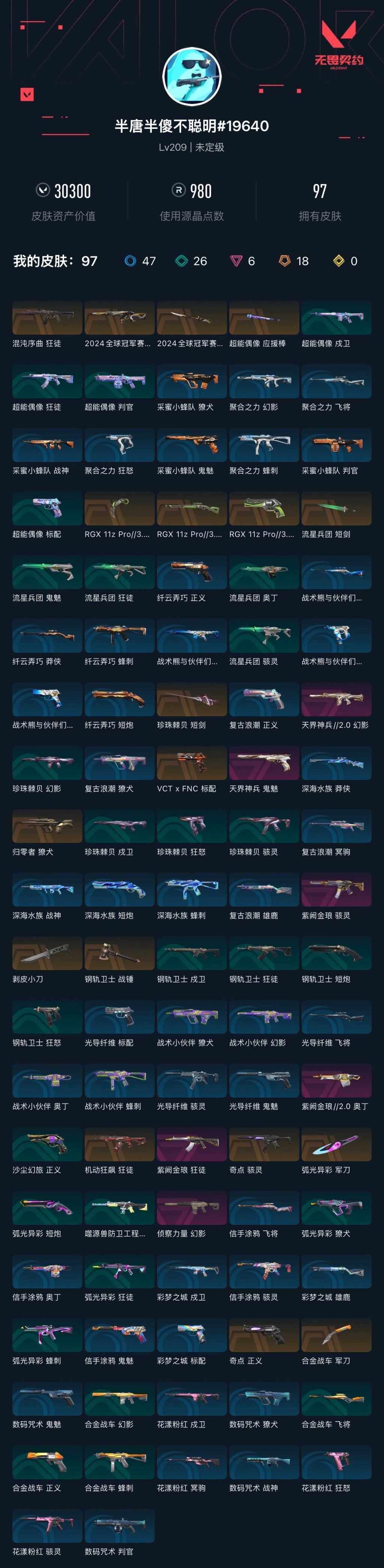 WWQXL325994无畏契约账号详情图5 WWQXL325994无畏契约账号详情图5