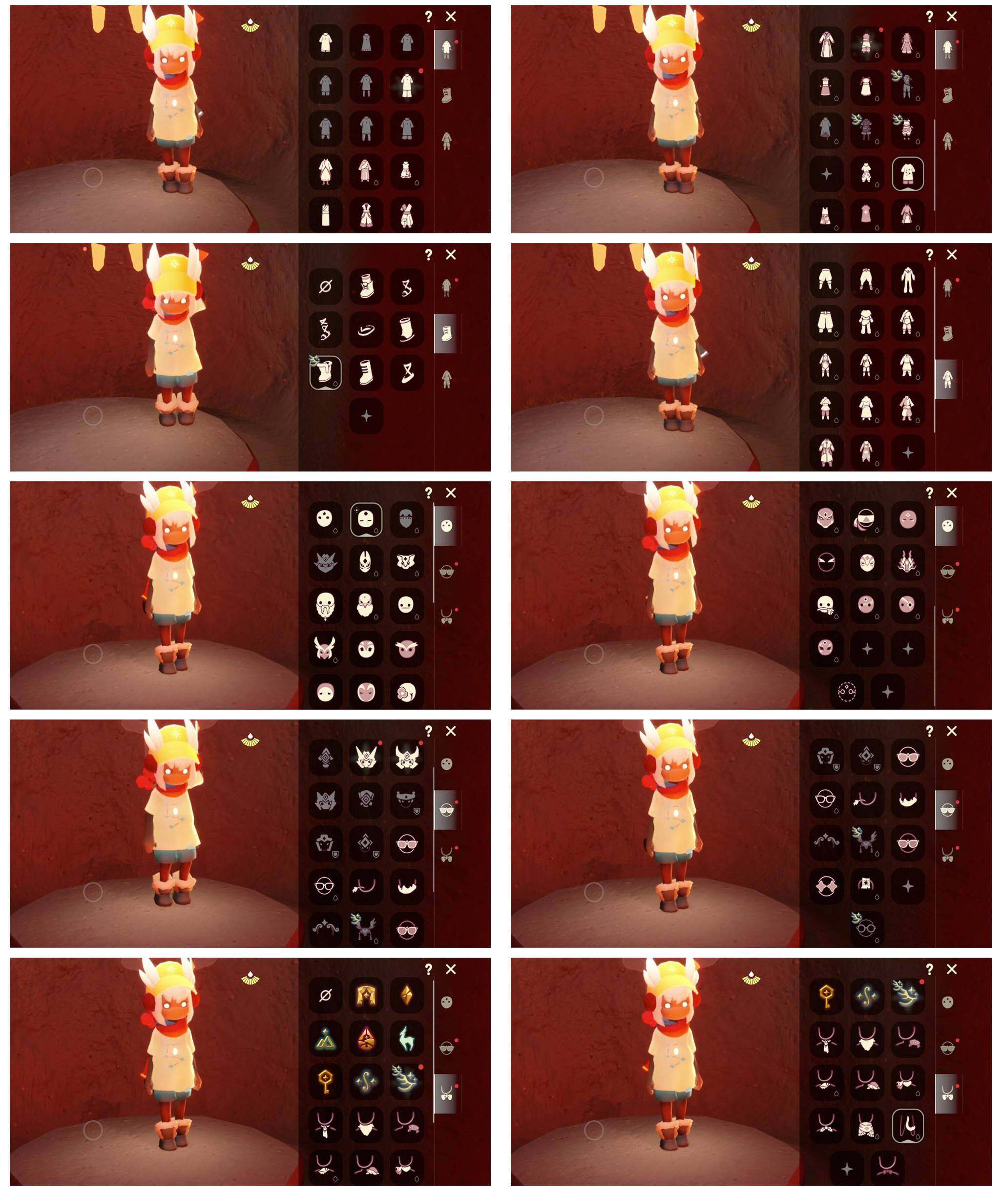 光遇账号安卓官服白枭武士裤透明蛛丝斗篷巫师帽猫耳套装绊爱套装黑框眼镜资源：蜡烛61 爱心13 红烛3 翼9
已毕业地图：霞谷
毕业季节：表演季 拾光季 归巢季 九色鹿季 筑巢季 二重奏季 半破晓季 半迁徙季
稀有礼