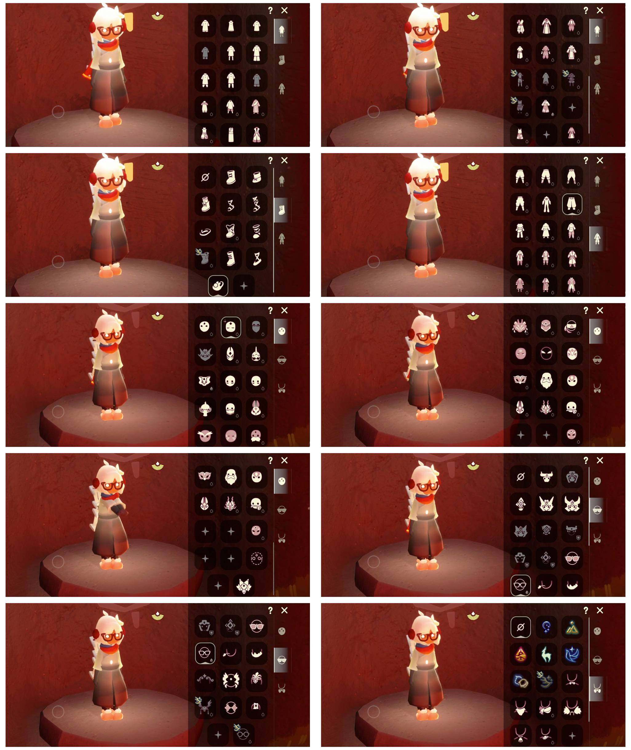 光遇账号安卓官服武士裤黑脸玉兔拖鞋海洋发型青衫落拓黑框眼镜背带裤资源：蜡烛536 爱心7 红烛45 翼11
已毕业地图：晨岛 雨林 霞谷
毕业季节：夜行季 拾光季 归巢季 九色鹿季 青鸟季 双星季
稀有礼包：玉兔拖