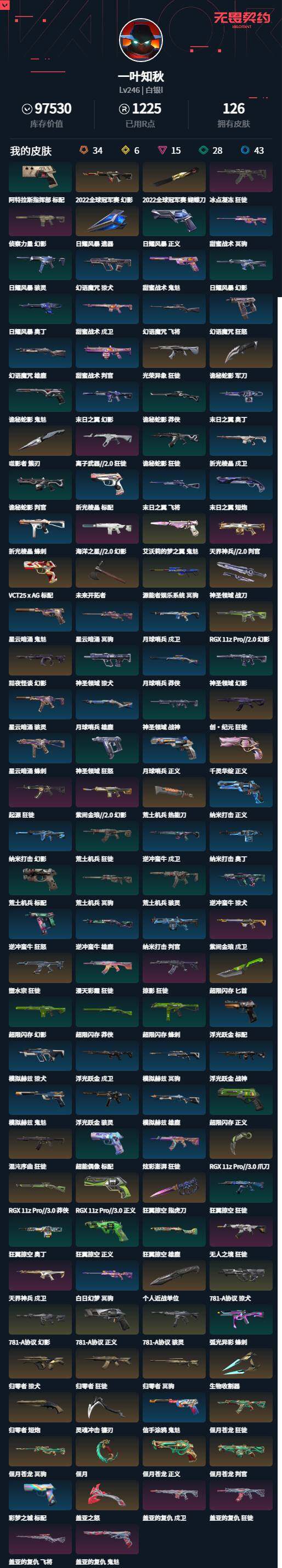 WWQLXY326131无畏契约账号详情图2 WWQLXY326131无畏契约账号详情图2