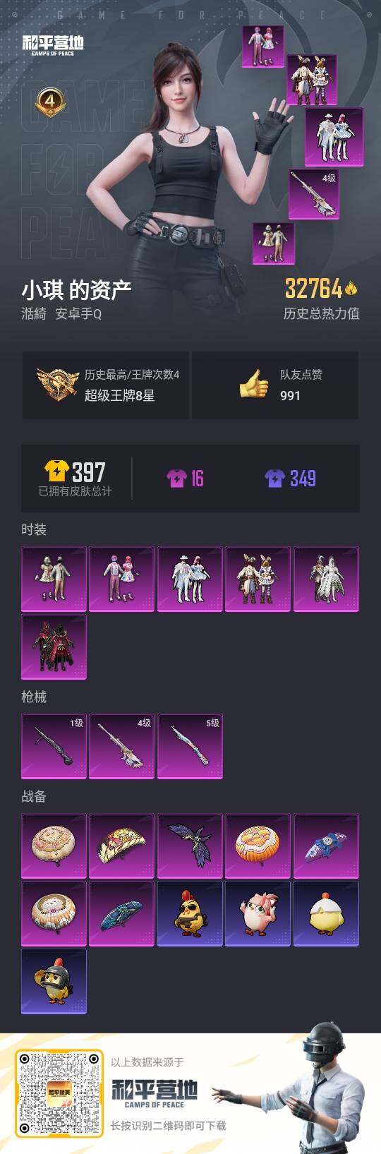 HPCMW3418419和平精英账号详情图3 HPCMW3418419和平精英账号详情图3