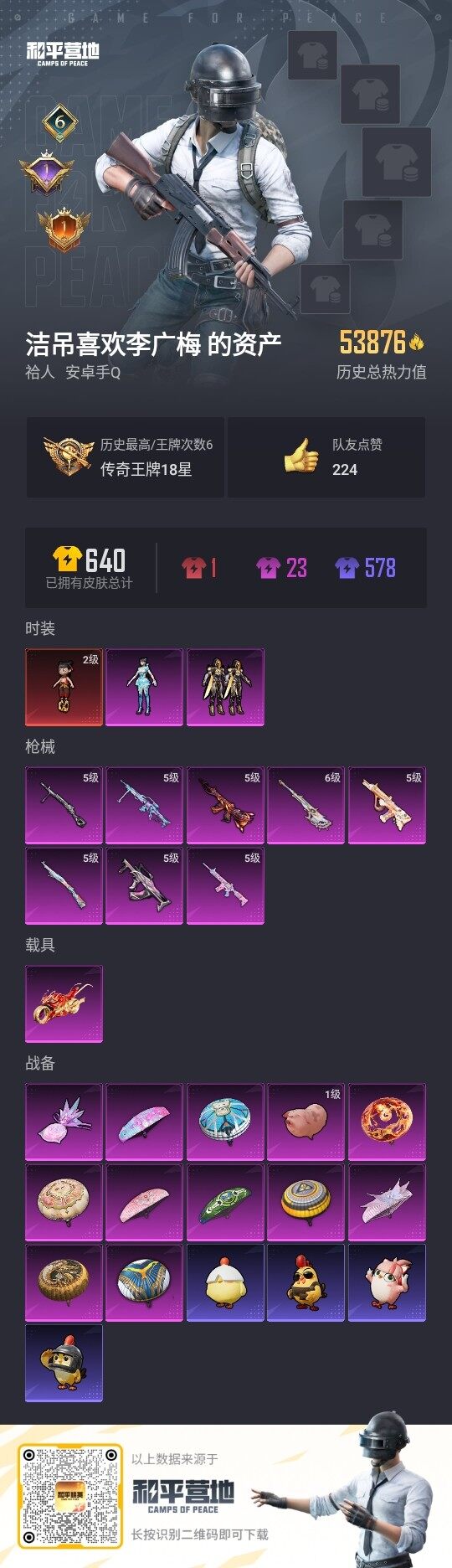 HPLX3403171和平精英账号详情图3 HPLX3403171和平精英账号详情图3