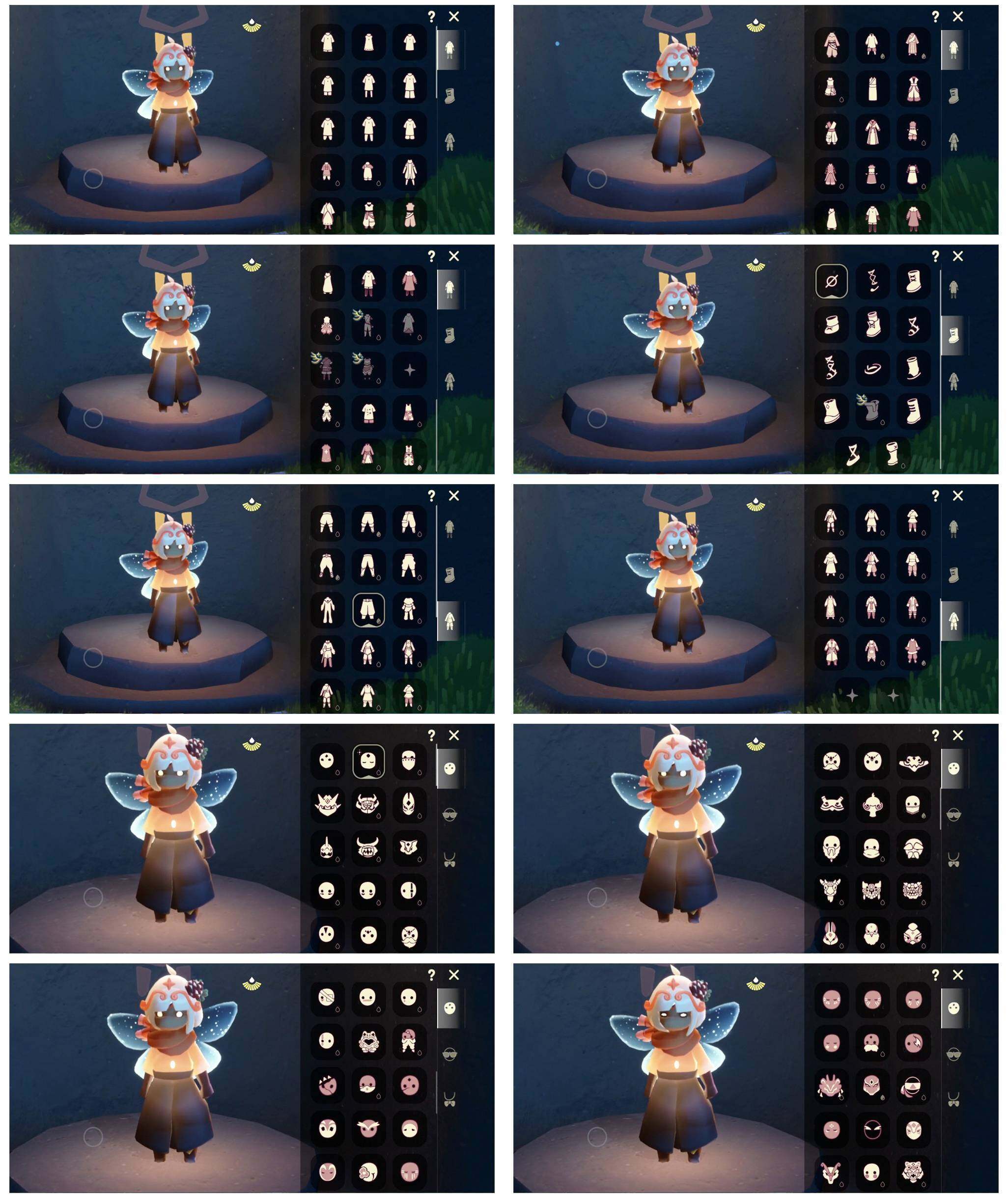 光遇账号安卓官服新春福娃武士裤祥云服饰星月头冠飞蛾斗篷盲僧眼罩牛仔帽透明蝶翼资源：蜡烛1251 爱心559 红烛74 翼10
已毕业地图：晨岛 云野 雨林 霞谷 暮土 禁阁
毕业季节：欧若拉季 追忆季 夜行季 拾光