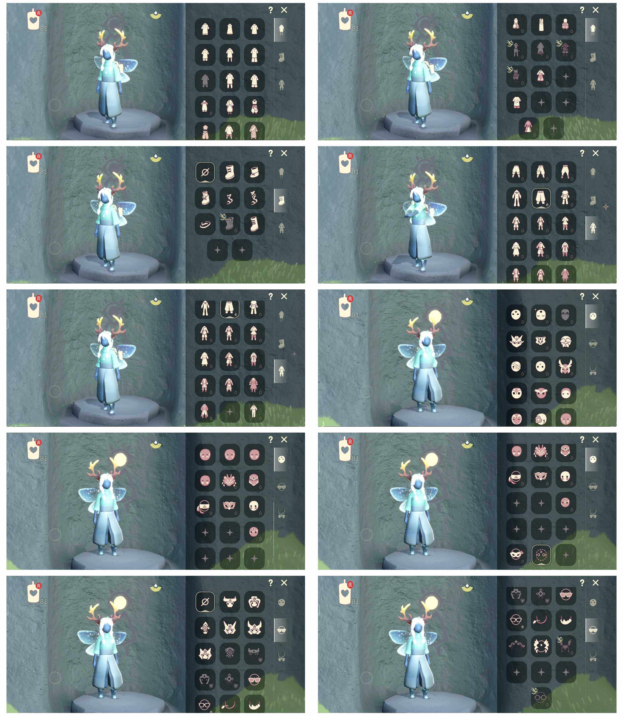 光遇账号安卓官服8季11翼青衫落拓周年抱枕武士裤斗笠绿丝带白枭透明蝶翼圣诞鹿角 详情看图价格可刀
资源：蜡烛  82  爱心7       翼11
已毕业地图：晨岛 霞谷  墓土
毕业季节： 表演季  欧若拉季 夜