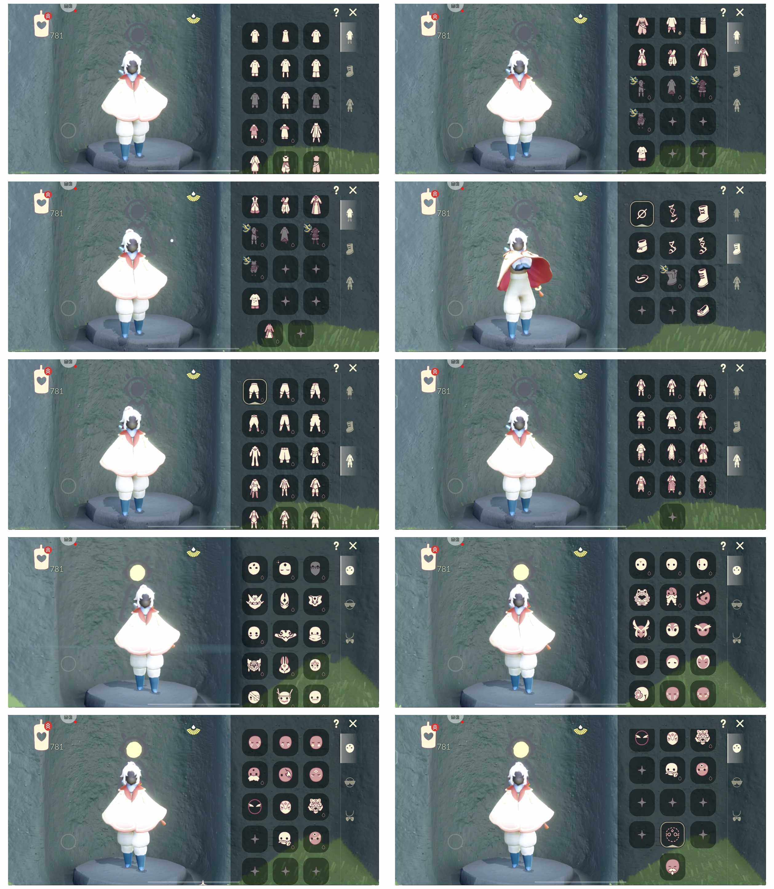 光遇账号华为渠道服9季10翼武士裤绿丝带虚荣白枭透明蝶翼黄鼠狼面具集结面具青衫落拓发型猫猫头详情看图
资源：蜡烛782    爱心61    红烛75    翼10
已毕业地图：晨岛  雨林  霞谷  墓土 
毕业季