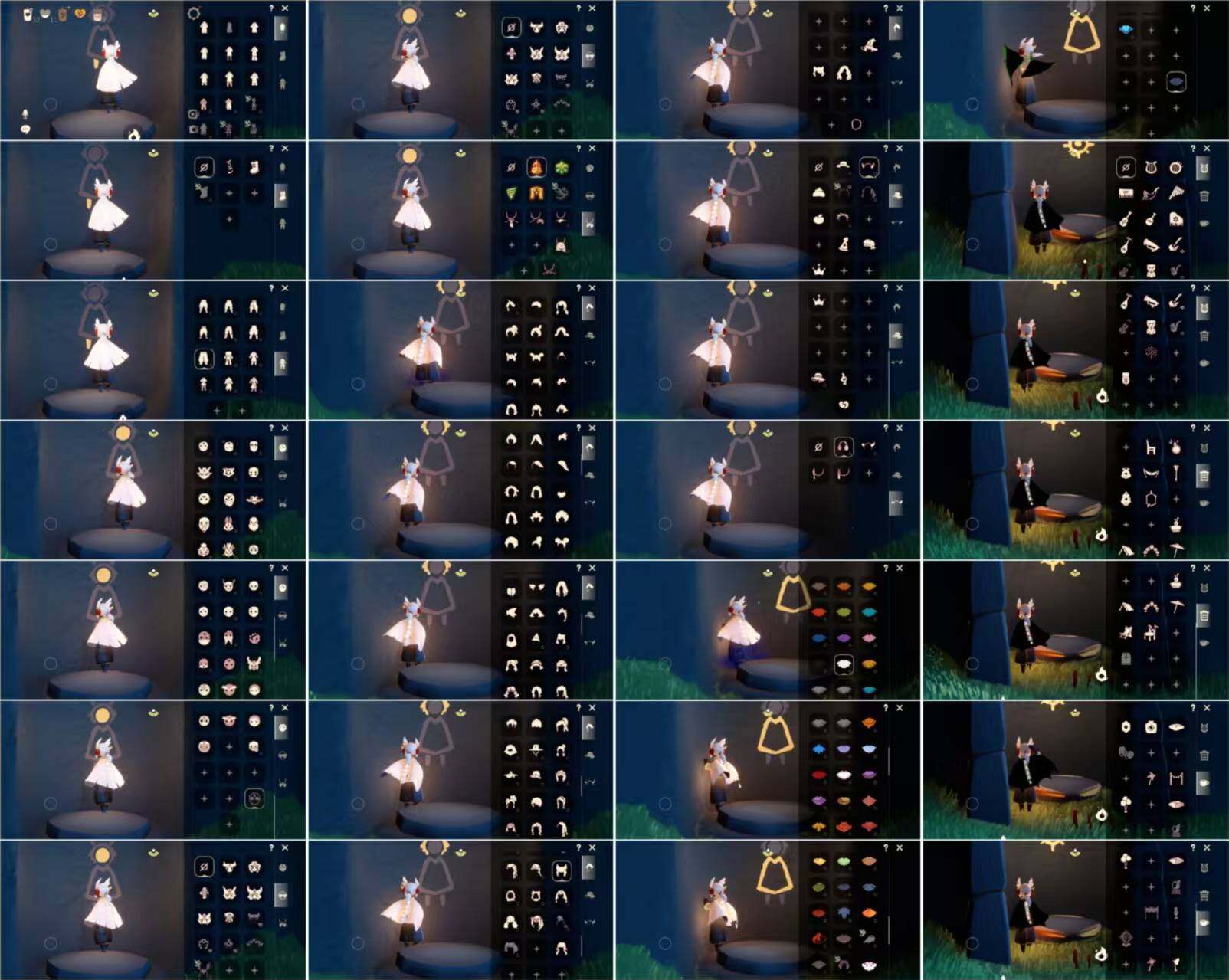 光遇账号华为渠道服HT0702 华为 【毕业图】晨岛，云野，雨林，霞谷，暮土，禁阁 【毕业季】梦想季，潜海季，表演季，集结季 【蜡烛】53 【爱心】11 【稀有礼包】巫师帽，蓝色音乐会，创始人斗篷，蛛网斗篷，音韵吉他