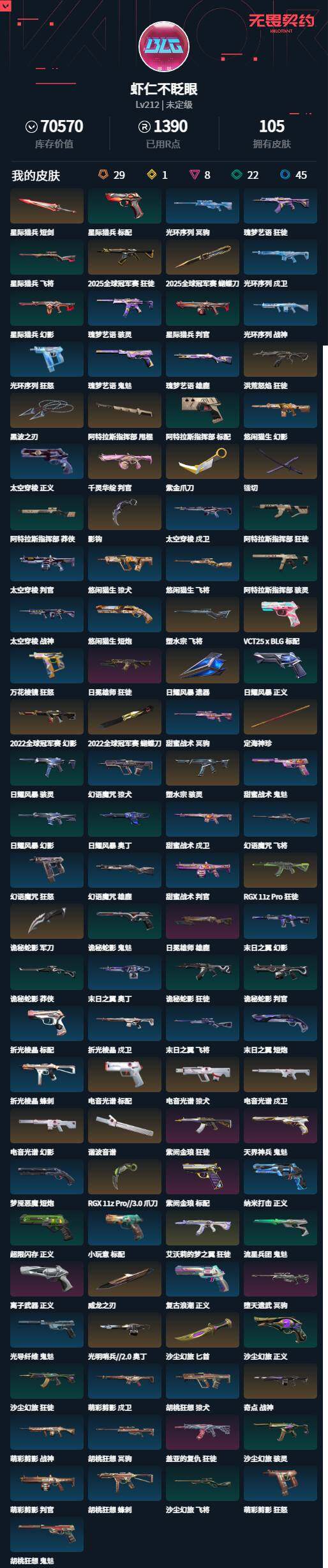 WWQLXY326328无畏契约账号详情图2 WWQLXY326328无畏契约账号详情图2