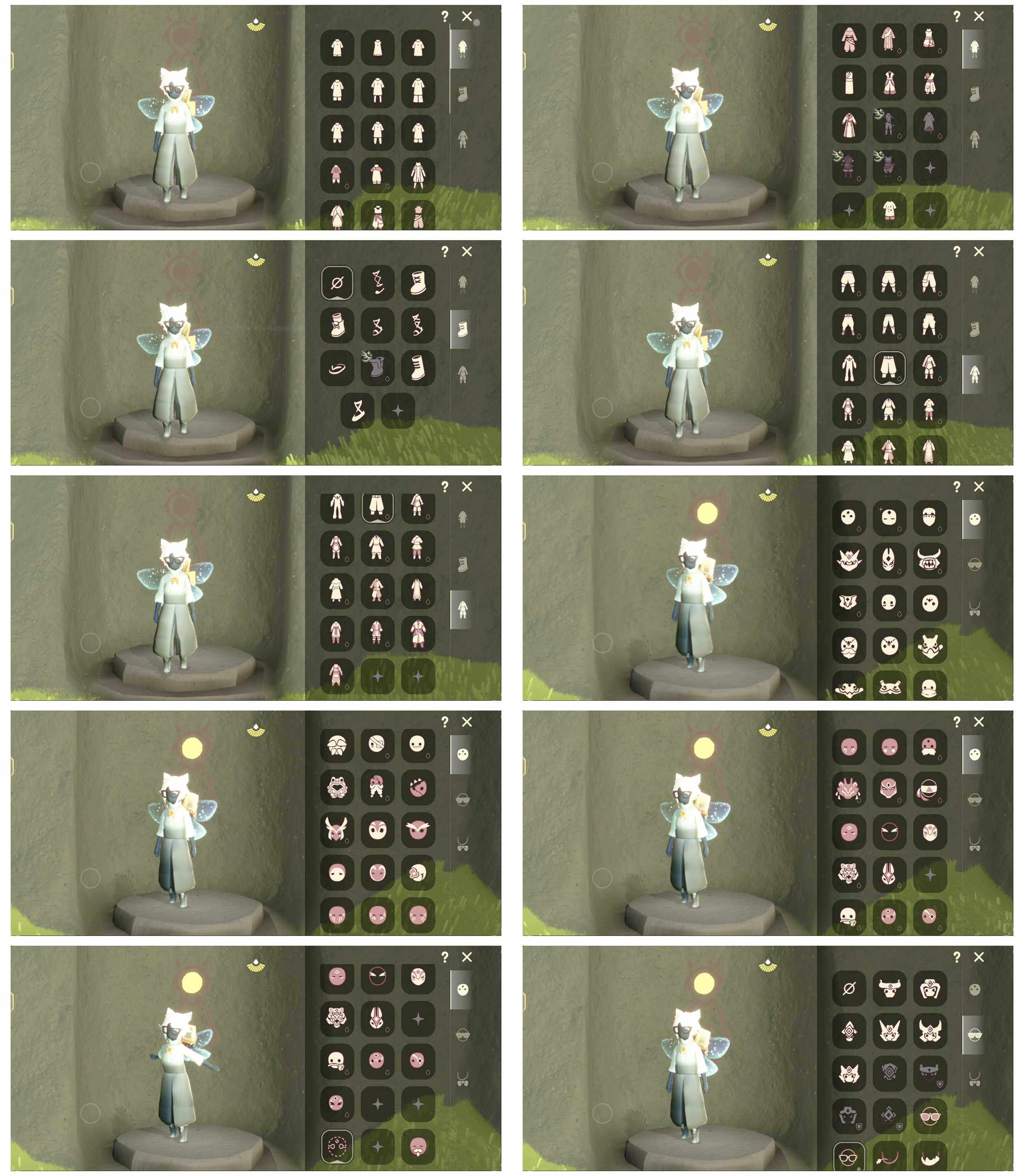 光遇账号vivo渠道服8季10翼白枭蝙蝠套装巫师帽猫猫头郡主头斗笠巫术犄角双辫发型樱花头详情看图价格可谈
资源：蜡烛143    爱心110    红烛48   翼10
已毕业地图：晨岛  云野  雨林  霞谷  墓土
