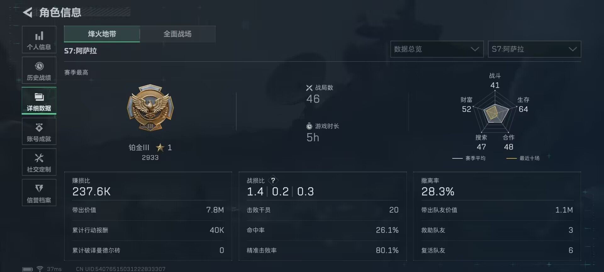 SJZEY383421三角洲行动账号详情图10 SJZEY383421三角洲行动账号详情图10