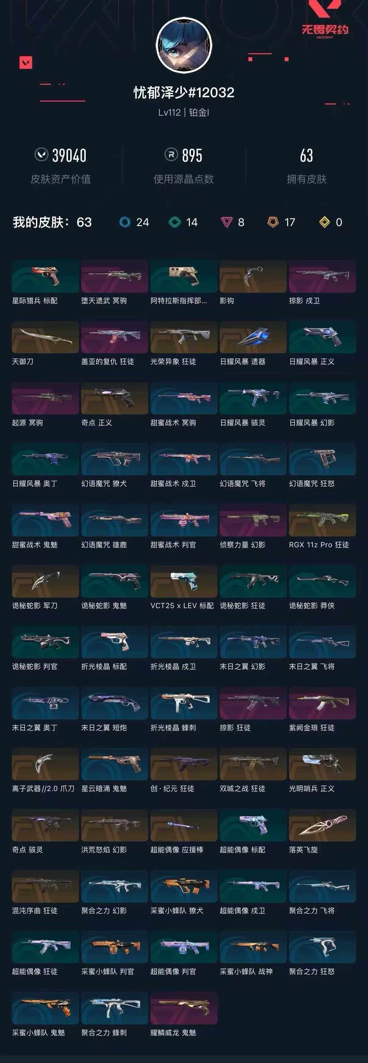 WWQXL326341无畏契约账号详情图5 WWQXL326341无畏契约账号详情图5