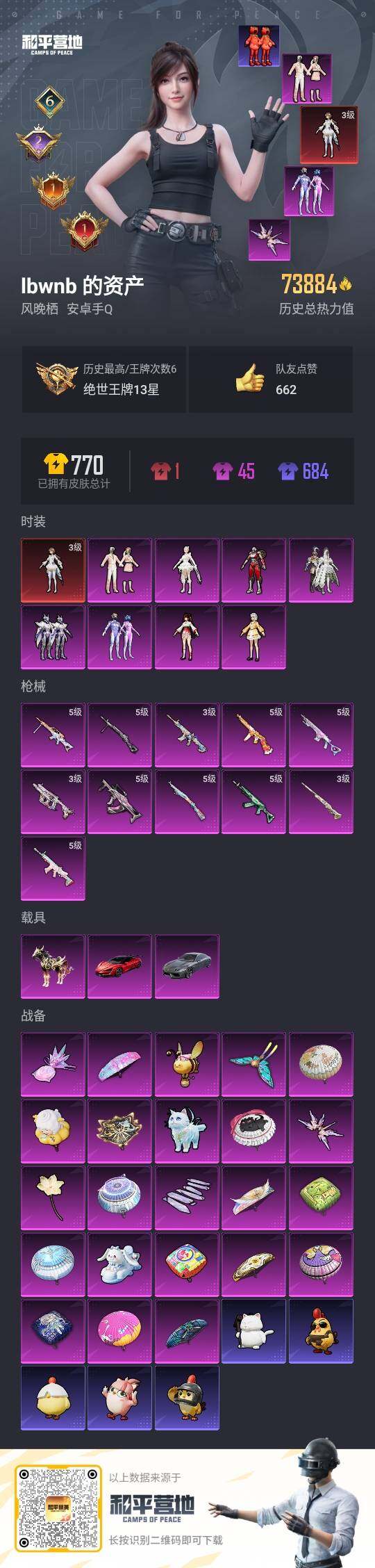 HPLE3406349和平精英账号详情图2 HPLE3406349和平精英账号详情图2