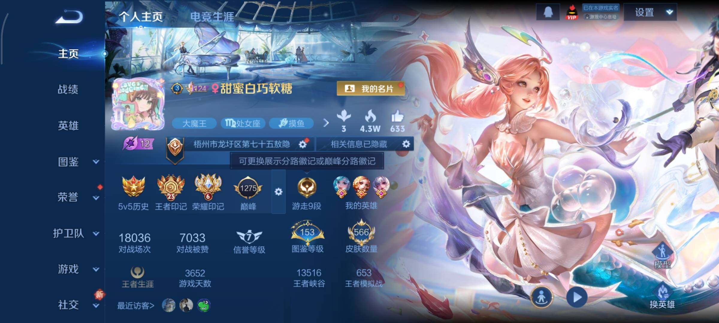 WZCMY3397415王者荣耀账号详情图2