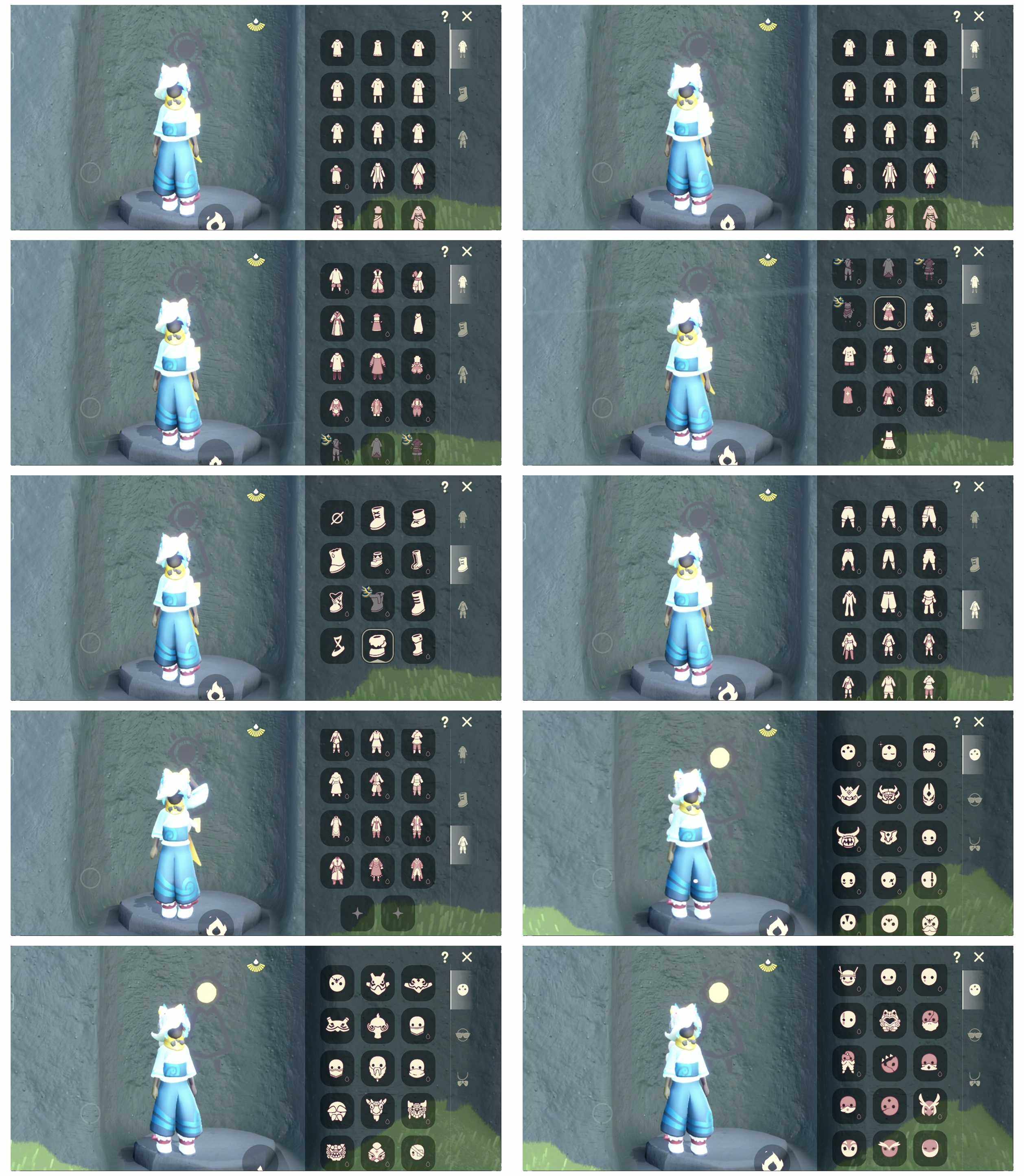 光遇账号安卓官服10季10翼蝙蝠套装巫师帽九色鹿鹿角白雪斗篷瑞雪斗篷锦鲤套装绊爱青衫落拓详情看图
资源：蜡烛 1070   爱心326    红烛89   翼10
已毕业地图：全图毕业
毕业季节： 潜海季  表演季