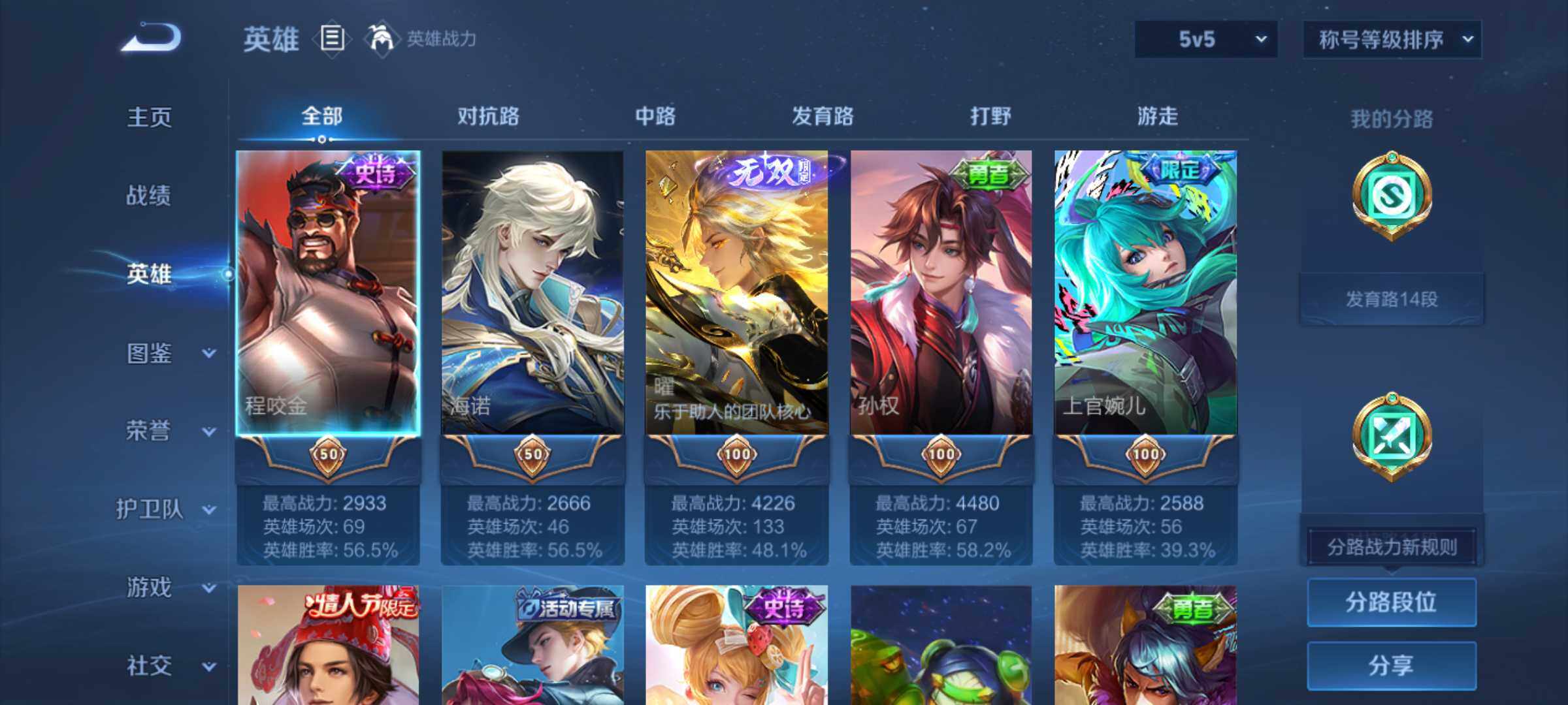 WZJM3398006王者荣耀账号详情图6