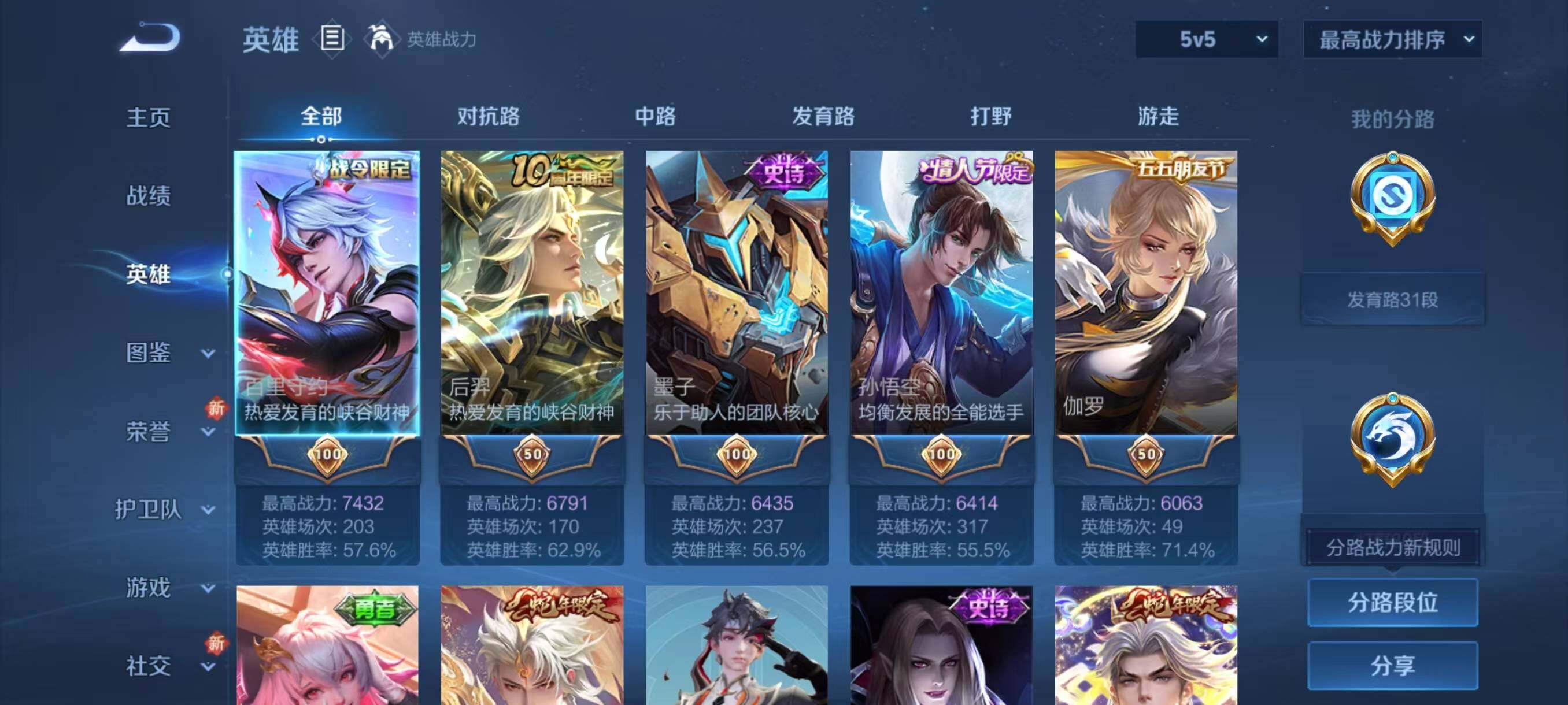 WZLX3396036王者荣耀账号详情图3