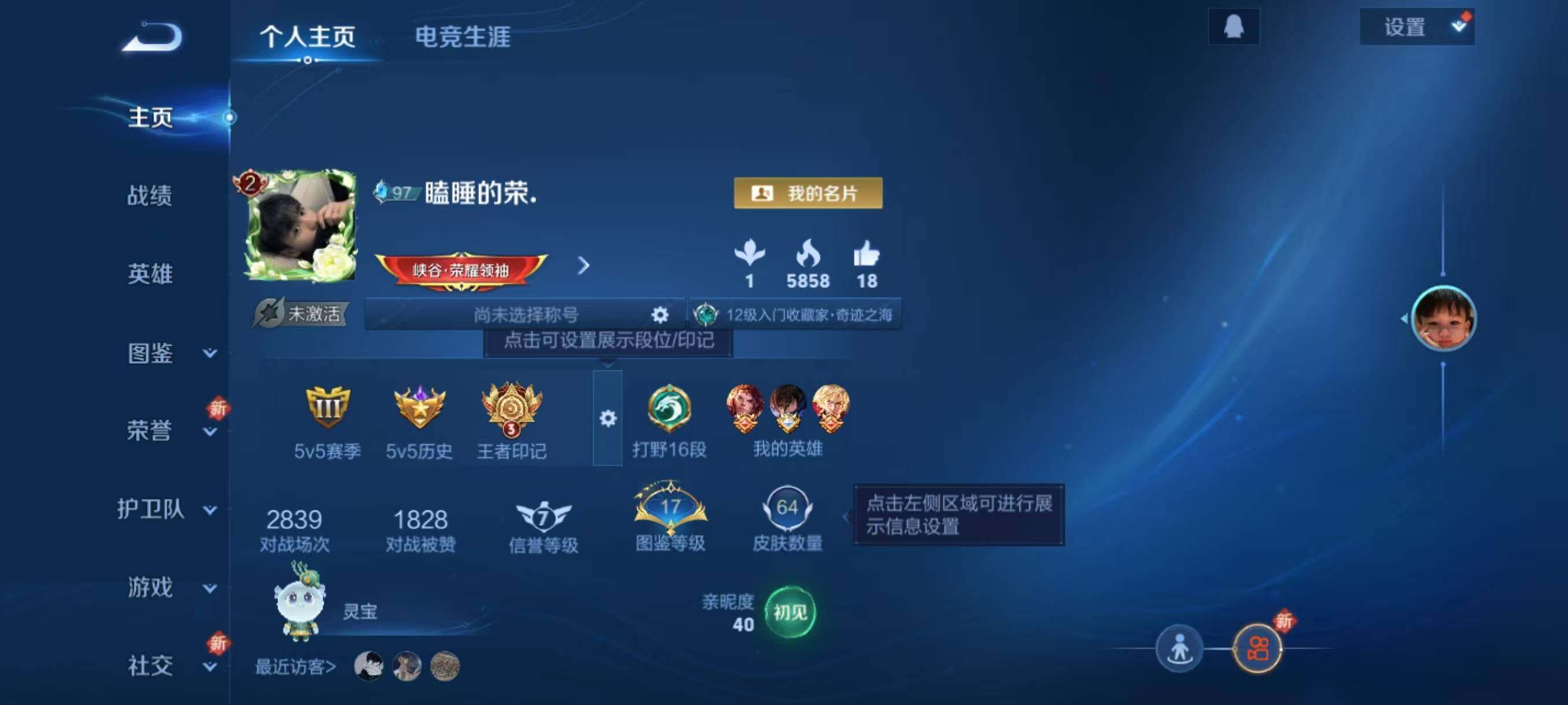 WZLX3396181王者荣耀账号详情图2 WZLX3396181王者荣耀账号详情图2