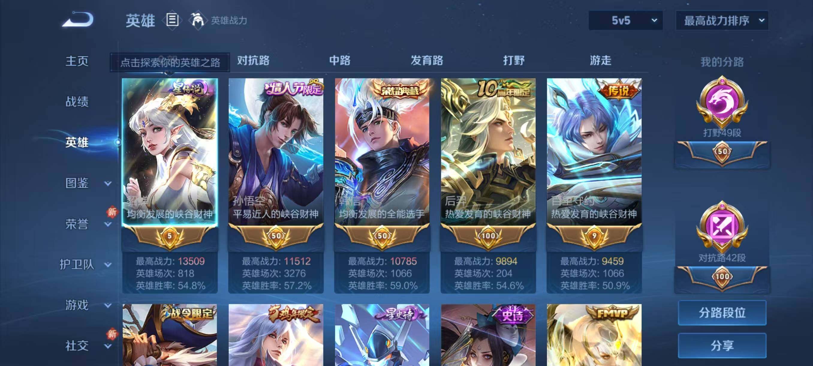 WZLX3396191王者荣耀账号详情图3