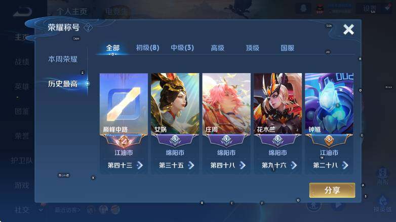 WZCMW3396209王者荣耀账号详情图9