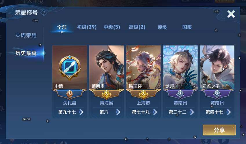 WZCMW3479616王者荣耀账号详情图14