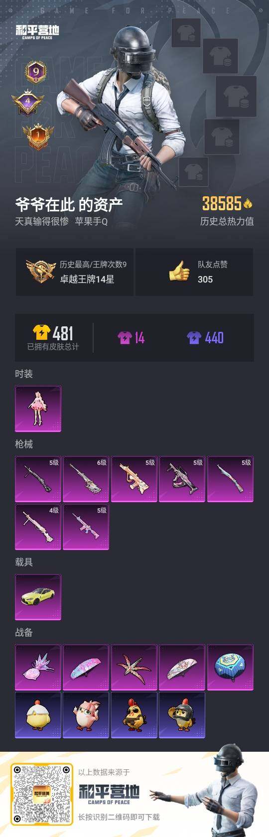 HPLE3406305和平精英账号详情图3 HPLE3406305和平精英账号详情图3