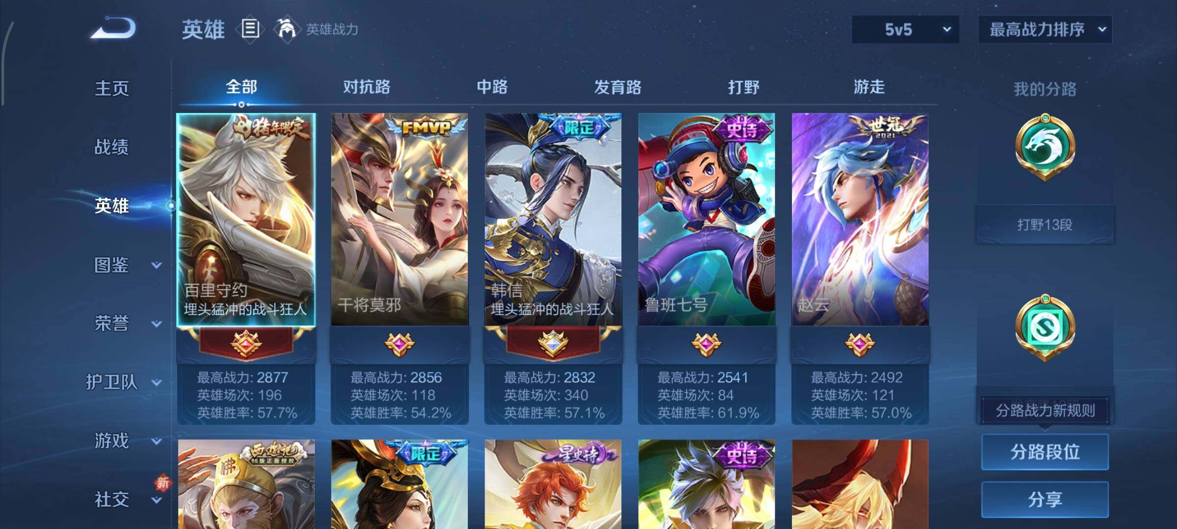 WZCMY3402349王者荣耀账号详情图3