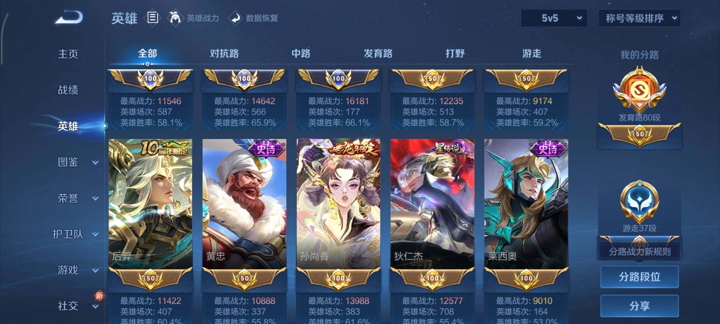 WZCMY3402341王者荣耀账号详情图4