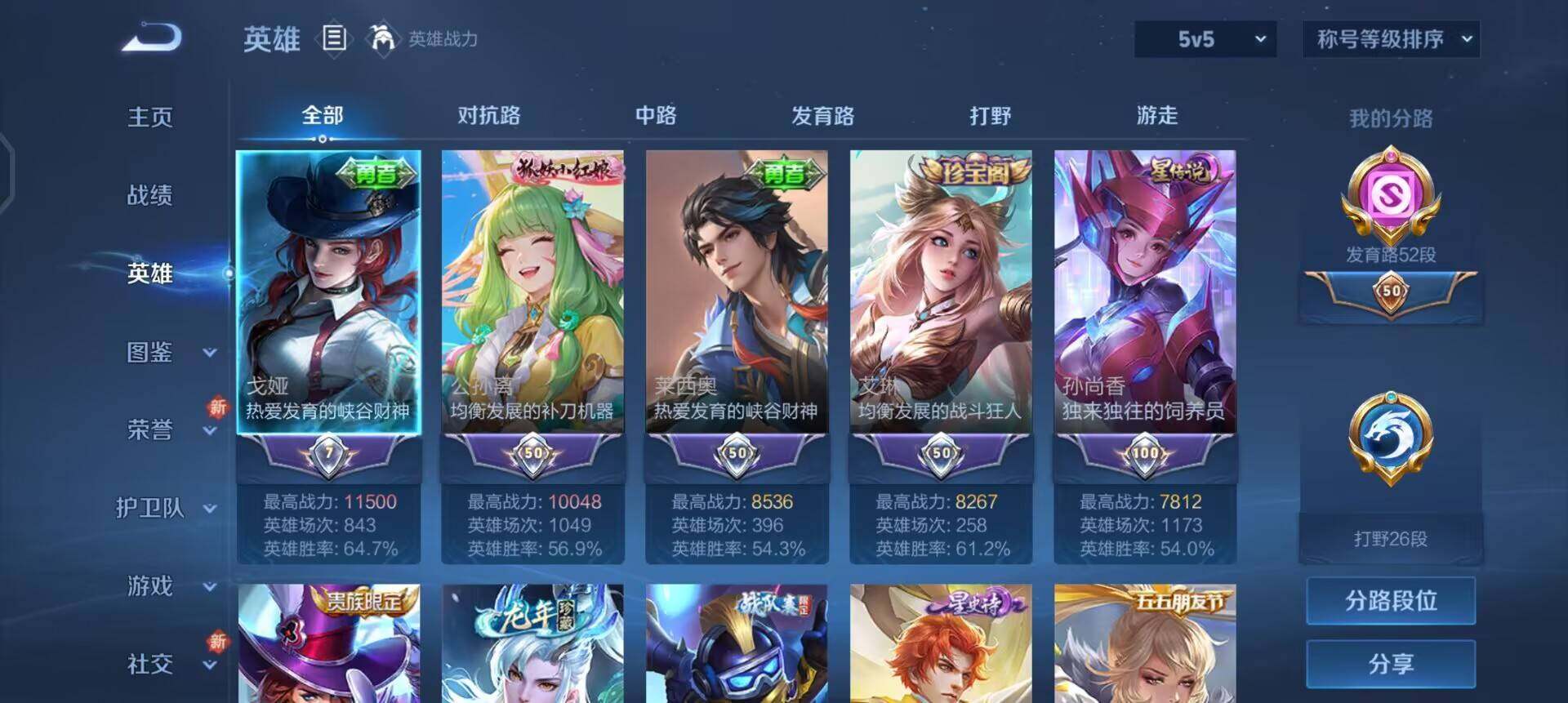 WZQM3397357王者荣耀账号详情图5