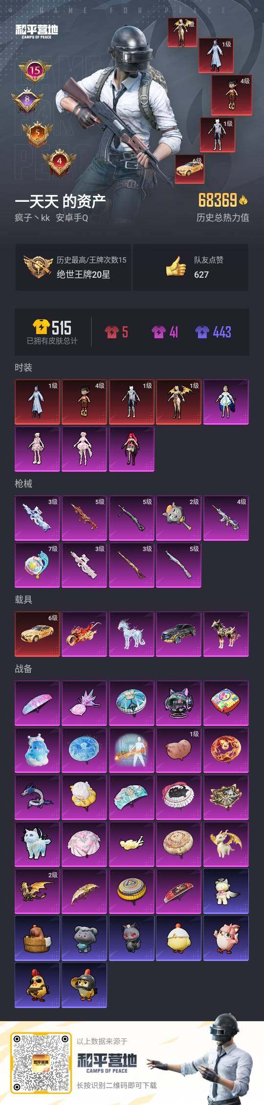 HPCMW3418490和平精英账号详情图3 HPCMW3418490和平精英账号详情图3