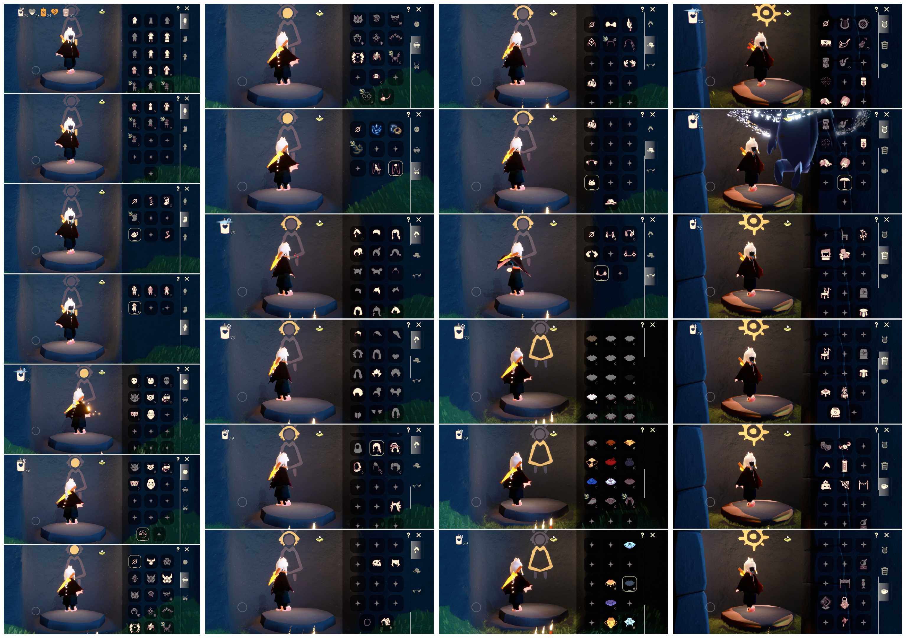 光遇账号安卓官服HY1192  安邮 季】青鸟季 【蜡烛】79 【爱心】26 【稀有礼包】彩虹武士裤，兔子拖鞋，玉兔发饰，蝙蝠斗，夏日阳伞，满月耳坠，日光耳环，南瓜头，青衫落拓礼包，冥龙套装 【毕业物品】青鸟斗篷，