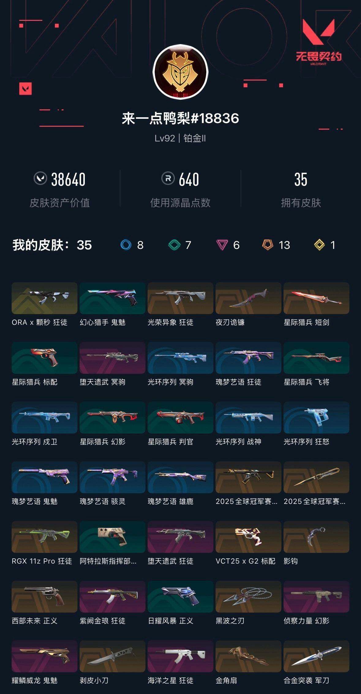 WWQXL326660无畏契约账号详情图4 WWQXL326660无畏契约账号详情图4