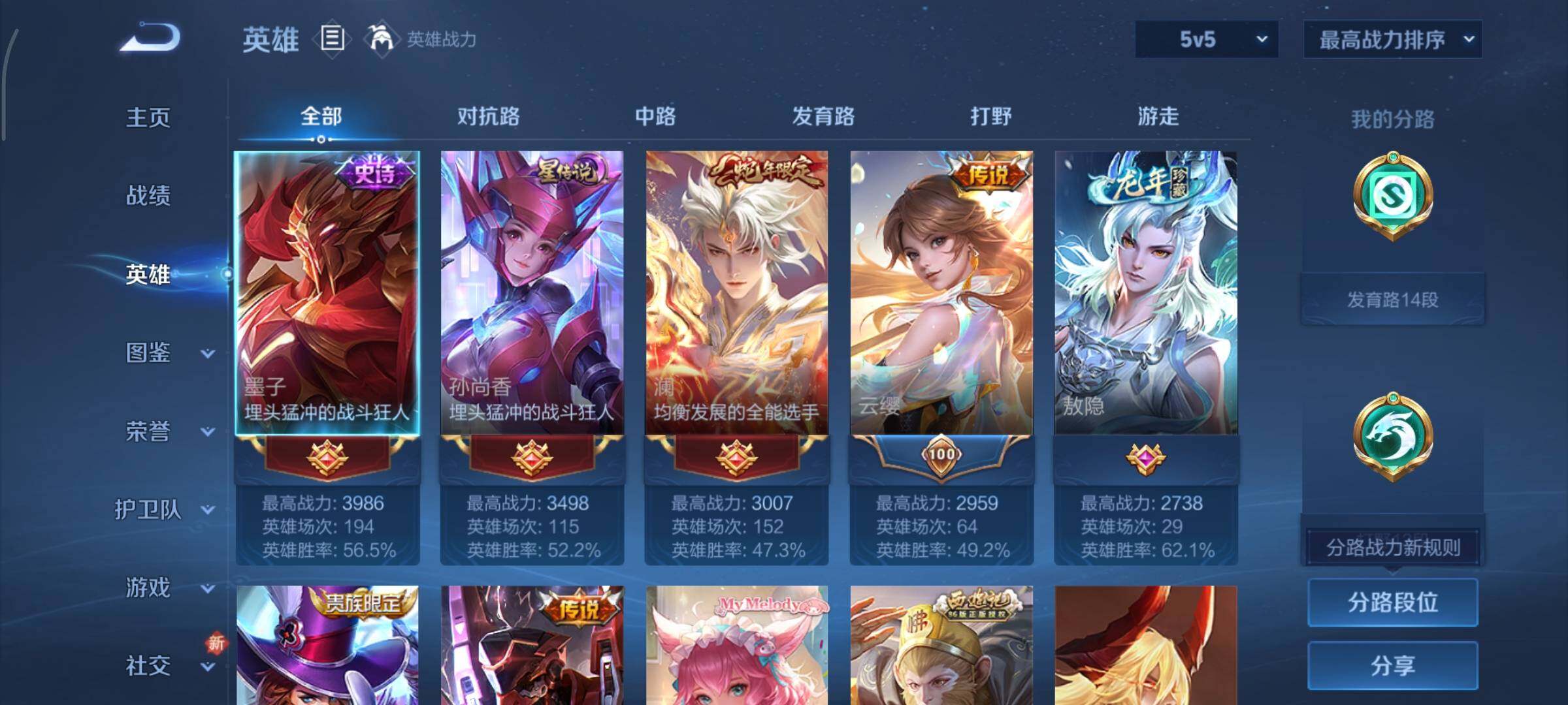 WZCMY3402355王者荣耀账号详情图3