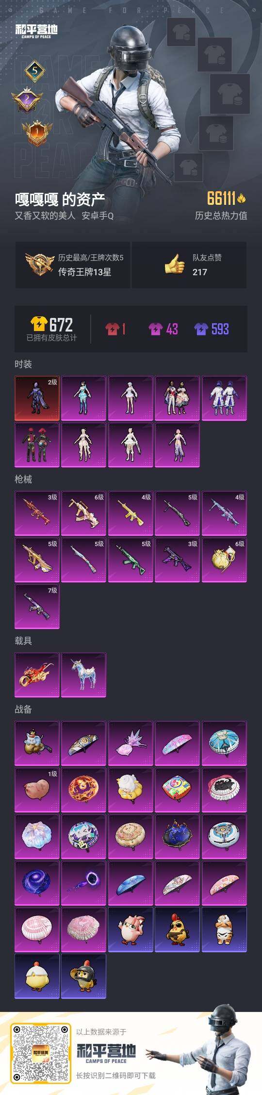 HPLX3409100和平精英账号详情图2 HPLX3409100和平精英账号详情图2