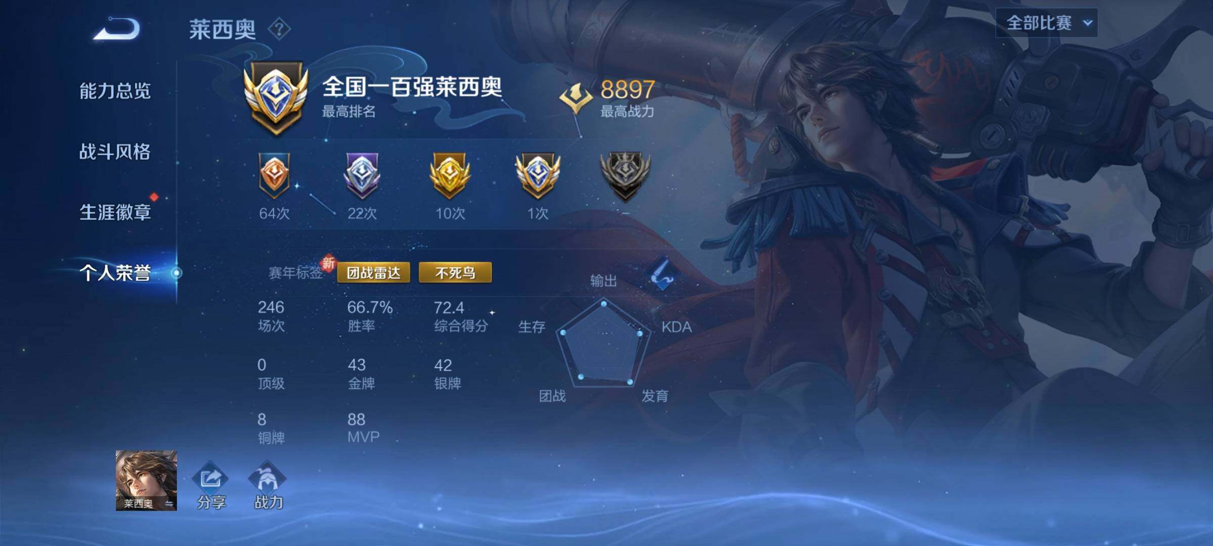 WZCMY3406145王者荣耀账号详情图5 WZCMY3406145王者荣耀账号详情图5