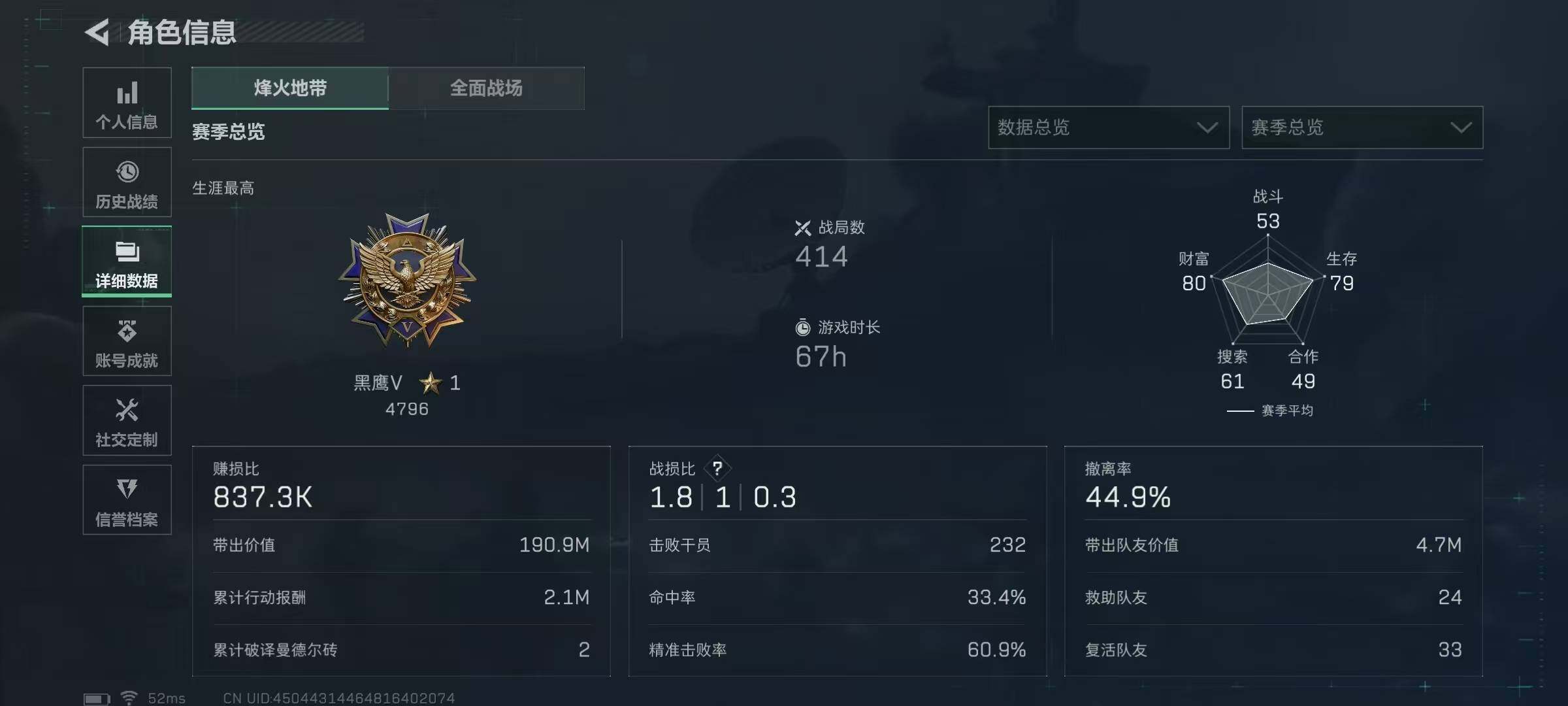 SJZCMW385792三角洲行动账号详情图3 SJZCMW385792三角洲行动账号详情图3