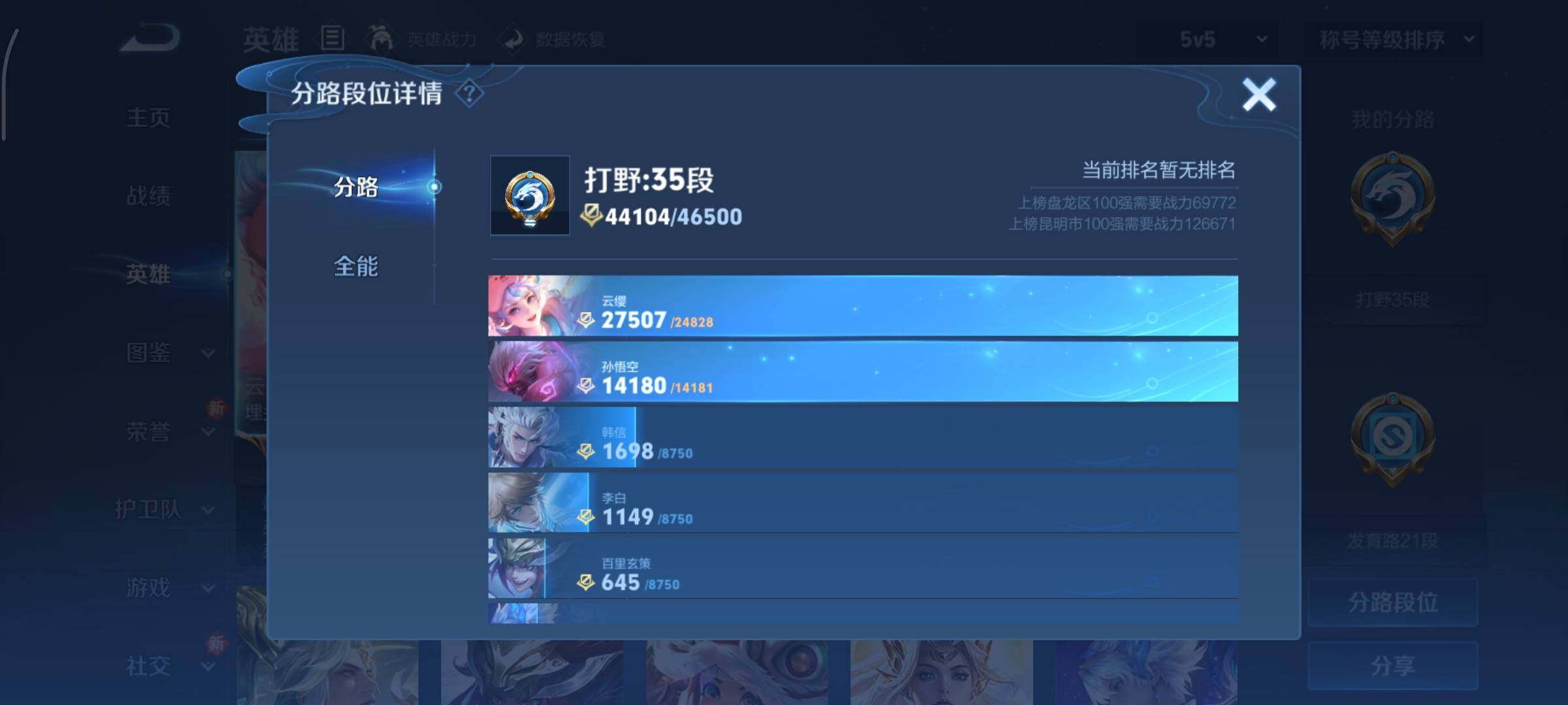 WZCMY3401301王者荣耀账号详情图4