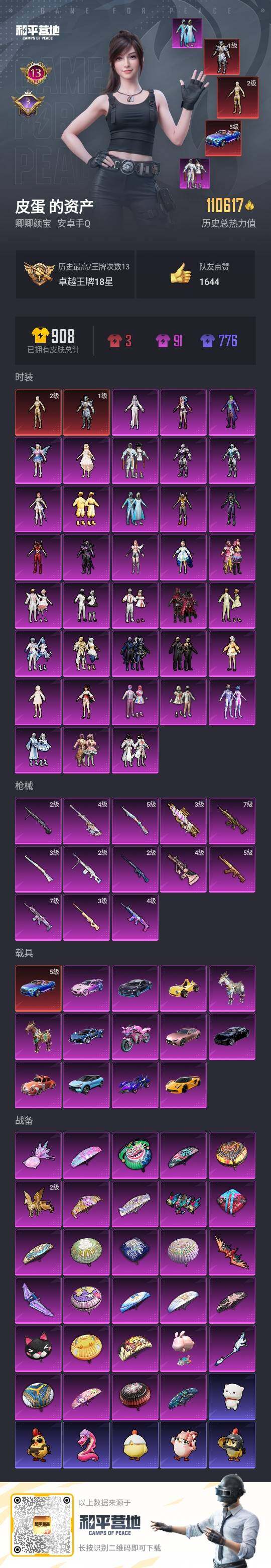 HPLX3409198和平精英账号详情图3 HPLX3409198和平精英账号详情图3