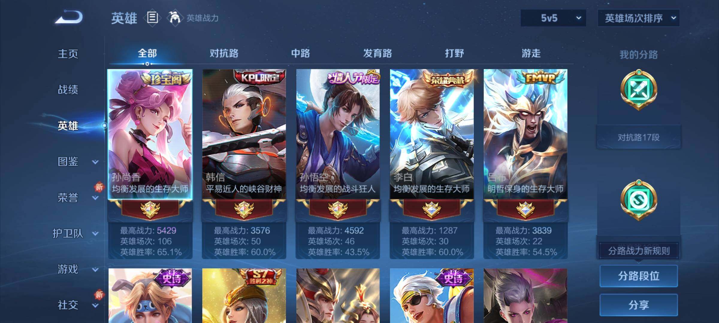 WZKG4131502王者荣耀账号详情图5