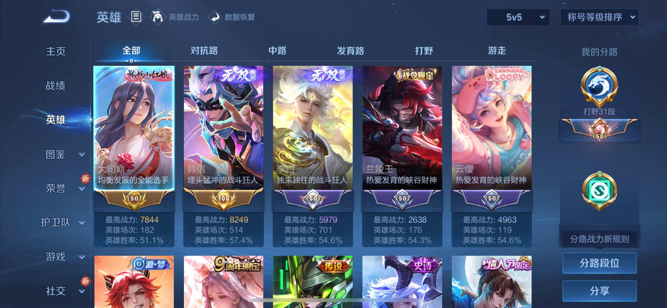 WZCMY3401329王者荣耀账号详情图3