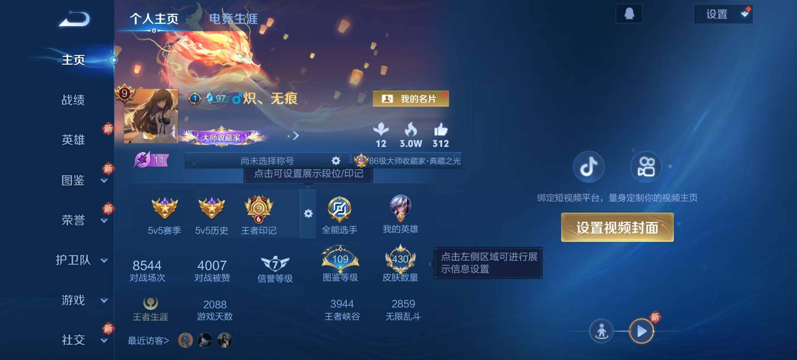 WZCMW3408166王者荣耀账号详情图2