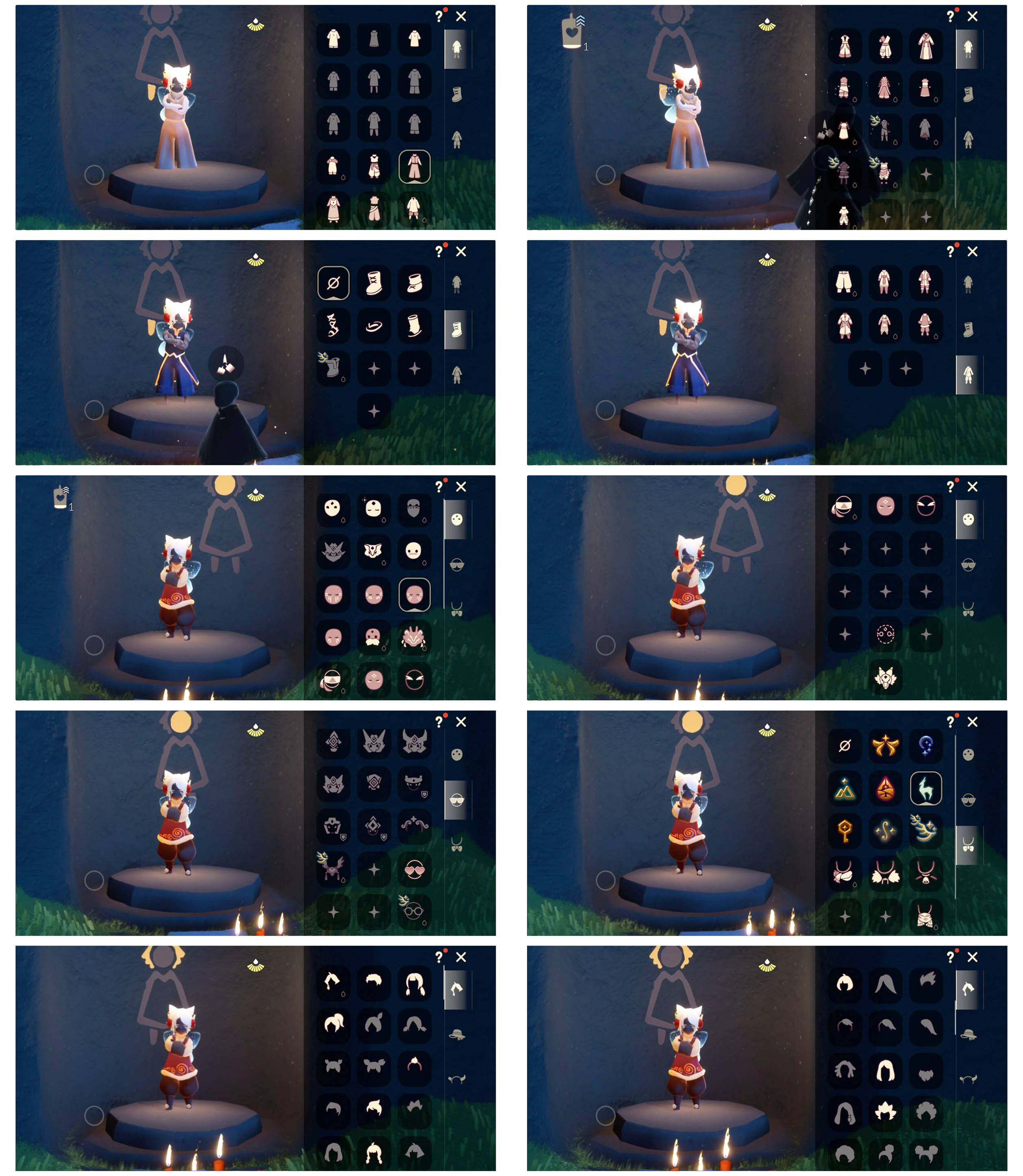 光遇账号安卓官服8季8翼透明蝶翼武士裤星月头冠远行服饰致爱装扮明制帽公主头李逍遥发型详情看图，价格可刀
资源：蜡烛 1   爱心20    红烛 5  翼8
已毕业地图：无
毕业季节： 欧若拉季   夜行季    