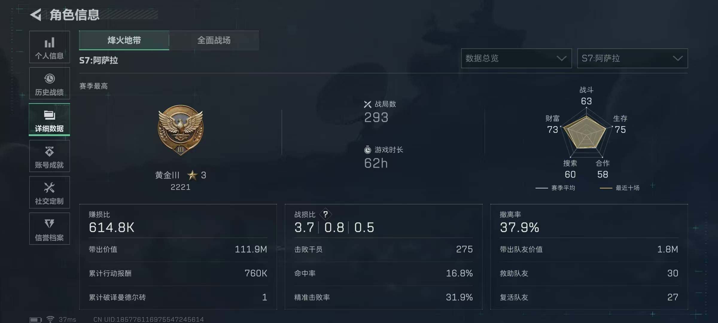 SJZQM375957三角洲行动账号详情图5 SJZQM375957三角洲行动账号详情图5