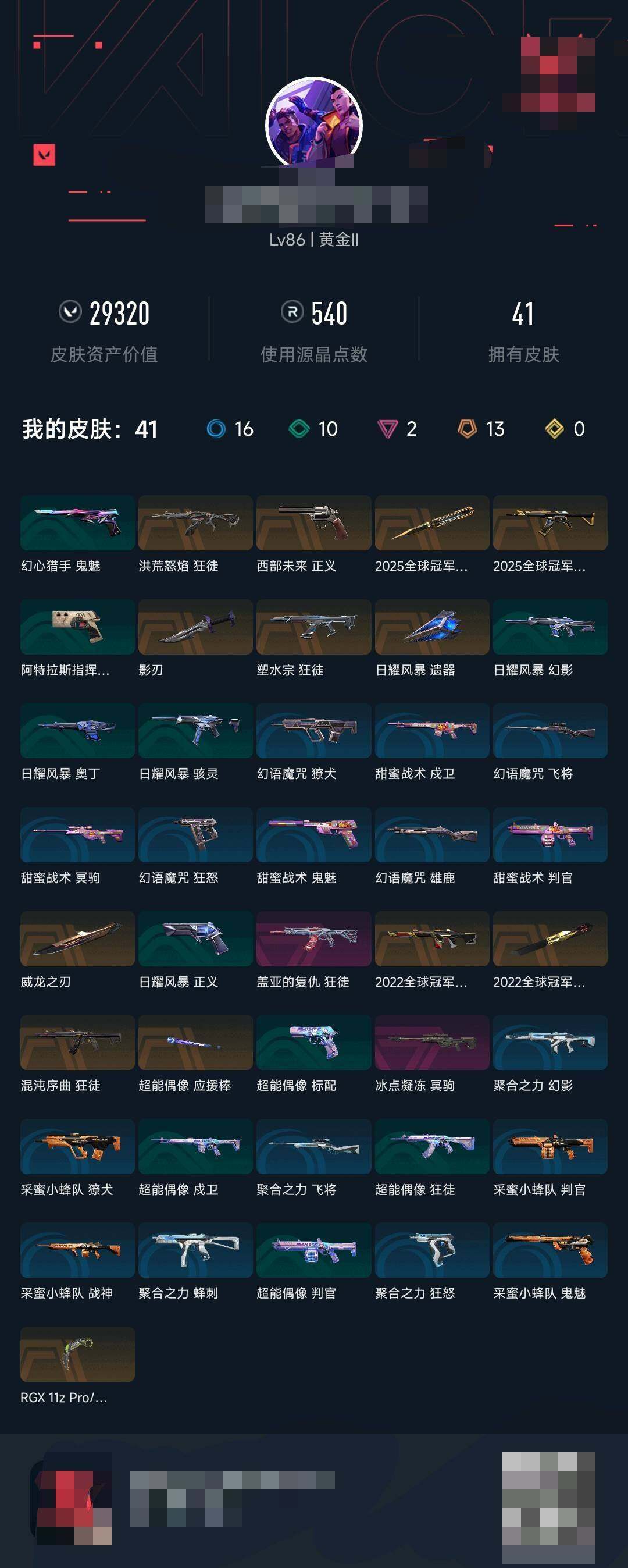 WWQEY326980无畏契约账号详情图4 WWQEY326980无畏契约账号详情图4