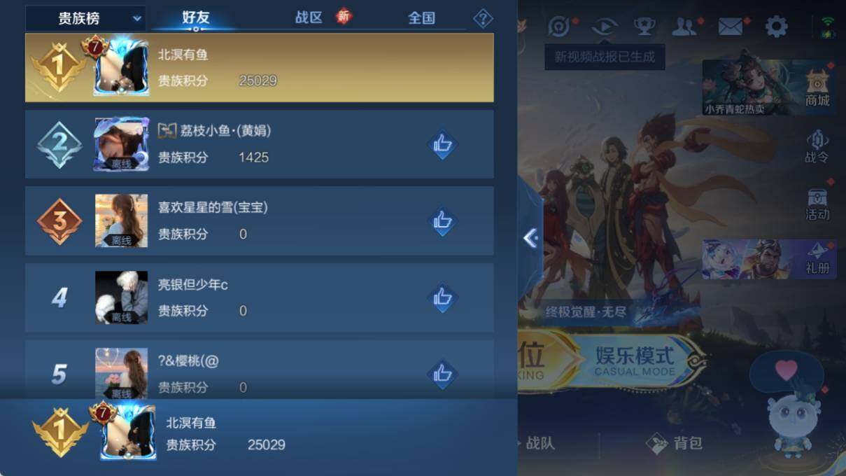 WZLE3474556王者荣耀账号详情图9