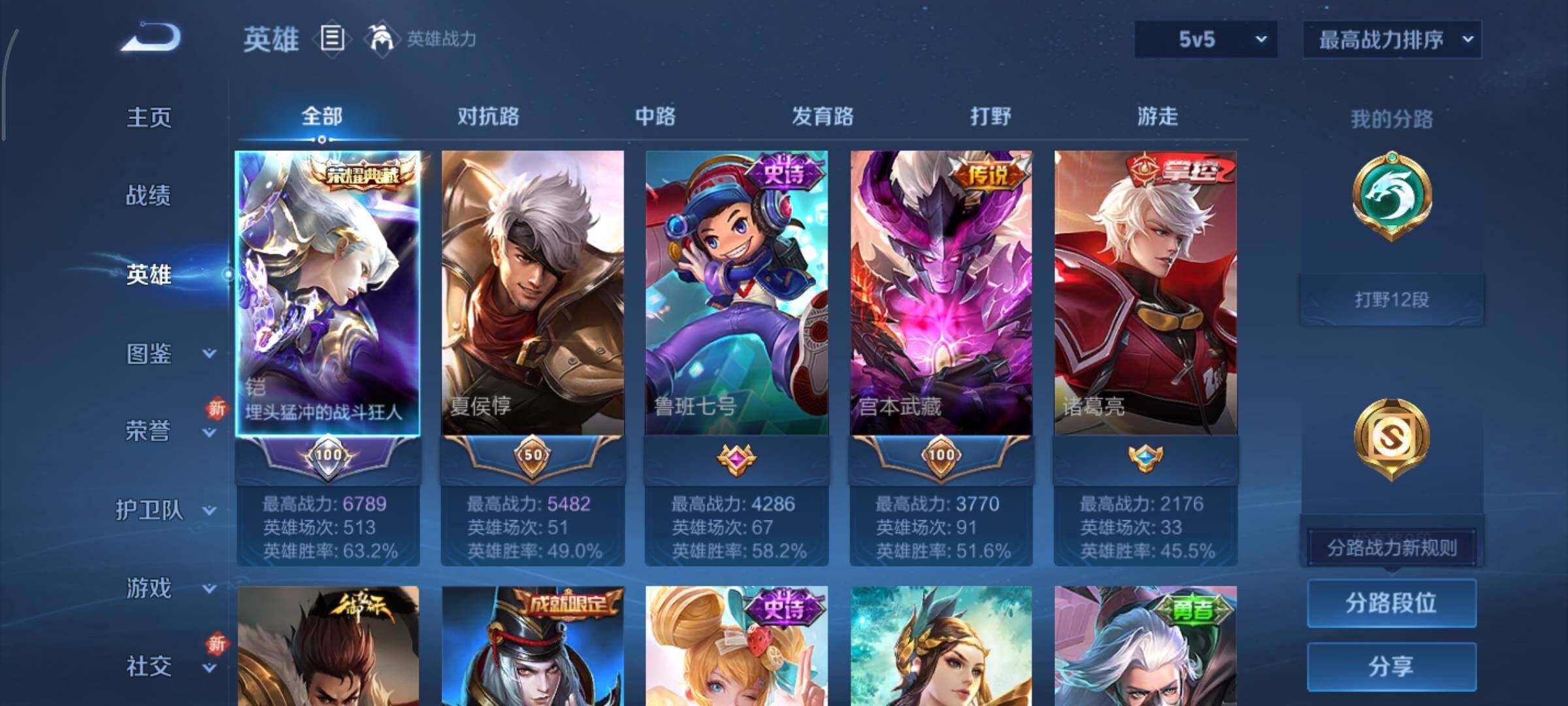 WZCMY3402530王者荣耀账号详情图3