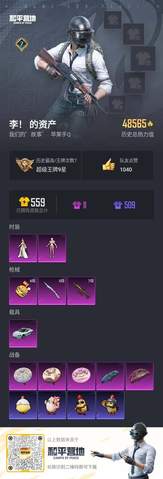 HPCMW3418616和平精英账号详情图3 HPCMW3418616和平精英账号详情图3